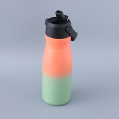Heart Home Vacuum Insulated Water Bottle | Stainless Steel Sipper Bottle with Handle | Hot & Cold Water Bottle | Leakproof, BPA Free, Rustproof | 780 ML | Orang & Green