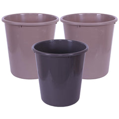 Heart Home Dustbin | Open Dustbin | Plastic Garbage Dustbin | Dustbin For Kitchen | Dustbin For Bathroom | Office Dustbin | Plain Sada Dustbin | 10 LTR | Pack of 3 | Multi