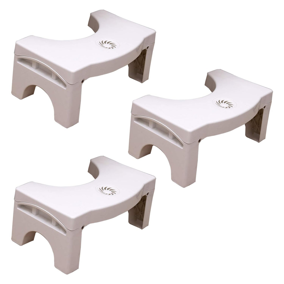Kuber Step up Stool Foldable Air Freshener Box Nonslip Padding 35 x 20 x 8 cm.-Pack of 3