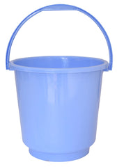 Kuber Industries 4 Pieces Plastic Bucket, Stool, Dustbin & Tub Set (Blue)