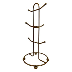 Kuber Industries Pack of 5 Kitchen Stand | Cup Stand for Kitchen | Coffee and Tea Mug Holder | Dinning Tabel Cup Stand for Kitchen | Organizer for Kitchen | 6 Cup Stand Hanger | Gold