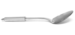 Heart Home Multiuses Serving & Cooking Stainless Steel Solid Spoon (Silver)