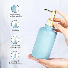 Urbane Home Liquid Soap Dispenser | Handwash Soap Dispenser | Soap Dispenser for Wash Basin | Shampoo Dispenser Bottle | Bathroom Dispenser Bottle | JY00231BK | 400 ml | Black