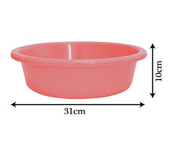 Heart Home Multiuses Plastic Knead Dough Basket/Basin Bowl For Home & Kitchen 6 Ltr- Pack of 2 (Sky Blue & Light Pink) 52HH3862