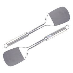 Heart Home Spatula|Stainless Steel Cooking Spatula|Palta|Nonstick Turner for Dosa|Roti|Omlette|Parathas|Pavbhaji|8 cm|Pack of 2 (Silver)