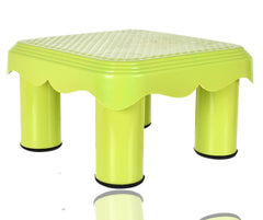 Kuber Industries Multipurposes Plastic Seating Stool/Patla, Pack of 2 (Yellow)