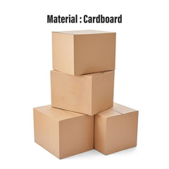 Homestic Corrugated Box | 3 Ply Corrugated Packing Box | Corrugated for Shipping | Corrugated for Courier & Goods Transportation | Packing Storage Box | 50 Pcs Set | P01 | Brown