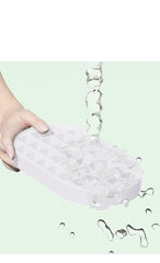 Kuber Industries Ice Box With 36 Compartments|Ice Cube Tray With Soft Bottom|Pack of 3| White