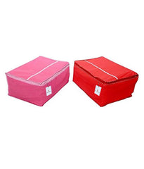Kuber Industries 2 Piece Non Woven Saree Organiser,multi,Standard,KI001747
