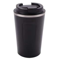Kuber Industries Insulated Coffee Tumbler Mug with Lid for Office, Gym & Travel | Stainless Steel Leak-Proof Thermos for Tea/Coffee/Water - Ideal for Hot & Cold Beverages | CO230204A-Black