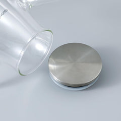 Kuber Industries Oil Dispenser | Borosilicate Oil containers for Kitchen | Oil Pourer | Glass Oil Dispenser Bottle with Cap and Handle | Oil Conatiner | 1000 ML | MRX-2307 | Pack of 6 | Transparent