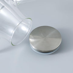 Homestic Water Jug with Lid | 1000ml | Borosolicate Glass Jug, Pitcher | Airtight | BPA Free | Serve Water | Beverages | Iced Tea | Juices | Cocktail | Milk | Chaas | Shakes