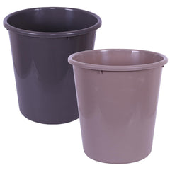 Heart Home Dustbin | Open Dustbin | Plastic Garbage Dustbin | Dustbin For Kitchen | Dustbin For Bathroom | Office Dustbin | Plain Sada Dustbin | 7 LTR | 066 | Pack of 2 | Multi