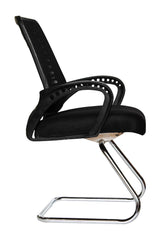 Kuber Industries Ergonomic Revolving Office Chairs for Work From Home | Comes with Armrest Support | Comfy Chair for Students | Work Chair for Office Executives Staff | Black