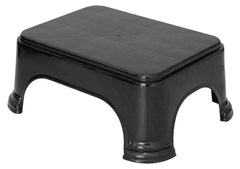 Kuber Industries 3 Pieces Plastic Bucket, Stool & Tub Set (Black)