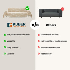 Kuber Industries Decorative Chenille Sofa throw|Throw for Sofa, Bed & Couch|Ideal for Indoor & Outdoor "70x90" Inches-Pack of 6 (Coffee)