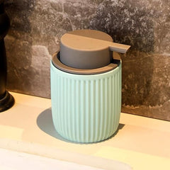 Heart Home Liquid Soap Dispenser | Handwash Soap Dispenser | Soap Dispenser for Wash Basin | Shampoo Dispenser Bottle | Bathroom Dispenser Bottle | JY00162BU | 320 ml | Blue