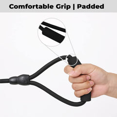 Kuber Industries Dog Harness For Medium Dogs & Leash Set|Premium Metal Hook|PDMGL-005-3|Comfortable Grip|Hand Spliced Belt For Added Strength |PDMGL-005-3|Soft Padding|Stylish Design|Black (Pack Of 5)