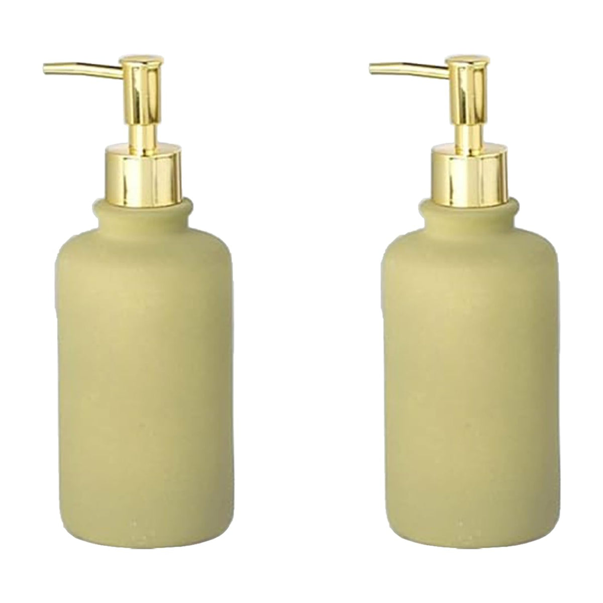 Kuber Industries Liquid Soap Dispenser | Handwash Soap Dispenser | Soap Dispenser for Wash Basin | Shampoo Dispenser Bottle | Bathroom Dispenser Bottle | Pack of 2 | JY00231GN | 400 ml | Green
