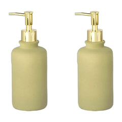 Kuber Industries Liquid Soap Dispenser | Handwash Soap Dispenser | Soap Dispenser for Wash Basin | Shampoo Dispenser Bottle | Bathroom Dispenser Bottle | Pack of 2 | JY00231GN | 400 ml | Green