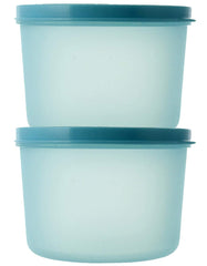 Kuber Industries Plastic 2 Pieces Kitchen Storage Spice Containers, Fridge Container, Food Utility Box, Food Storage Containers Jars 1600 Ml (Blue) - CTLTC44089