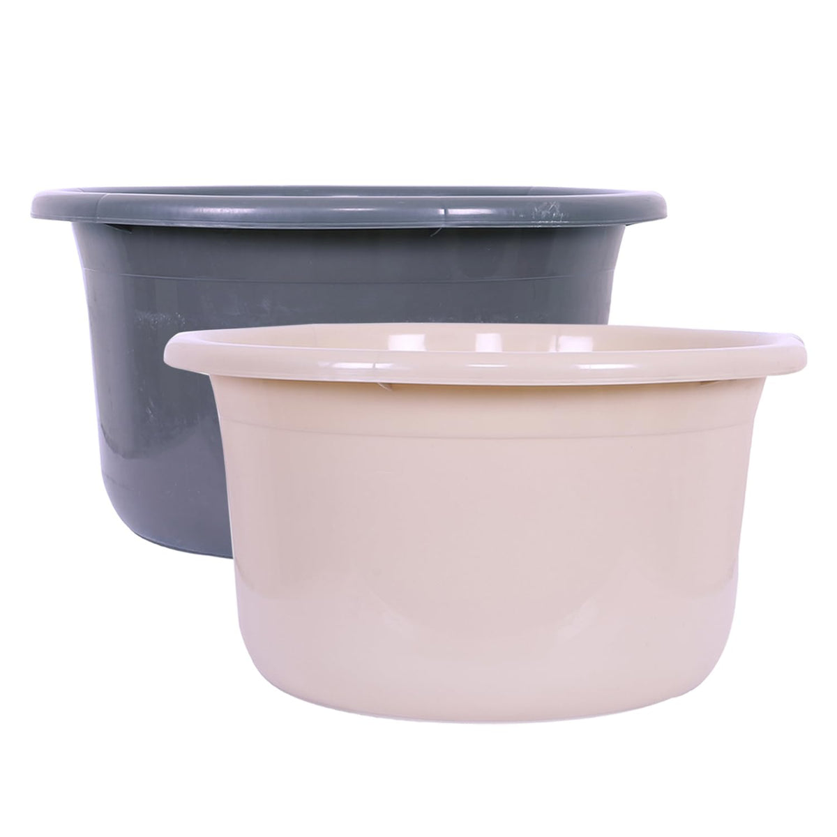 Heart Home Bath Tub | Versatile Utility Gaint Tub | Plastic Bath Tub for Baby | Baby Bathing Tub | Clothes Washing Tub For Bathroom | Feeding Pan Tub | TUB-25 LTR | Pack of 2 | Multi
