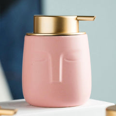 Urbane Home Liquid Soap Dispenser | Handwash Soap Dispenser | Soap Dispenser for Wash Basin | Shampoo Dispenser Bottle | Bathroom Dispenser Bottle | ZX014PK | 350 ml | Pink