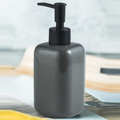 Kuber Industries Liquid Soap Dispenser | Handwash Soap Dispenser | Soap Dispenser for Wash Basin | Shampoo Dispenser Bottle | Bathroom Dispenser Bottle | 300 ML | Gray