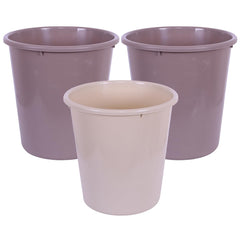 Heart Home Dustbin | Open Dustbin | Plastic Garbage Dustbin | Dustbin For Kitchen | Dustbin For Bathroom | Office Dustbin | Plain Sada Dustbin | 13 LTR | Pack of 3 | Multi