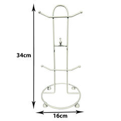Kuber Industries Pack of 4 Kitchen Stand | Cup Stand for Kitchen | Coffee and Tea Mug Holder | Dinning Tabel Cup Stand for Kitchen | Organizer for Kitchen | 6 Cup Stand Hanger | White