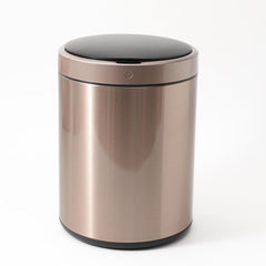Urbane Home Sensor Dustbin | Round Sensor Dustbin | Touchless Trash Can | Smart Dustbin for Bedroom-Office-Living Room | Automatic Garbage Can | HN-ZY-RG-9L | Rose Gold