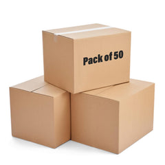 Kuber Industries Corrugated Box | 3 Ply Corrugated Packing Box | Corrugated for Shipping | Corrugated for Courier & Goods Transportation | Packing Storage Box | 50 Pcs Set | P00 | Brown