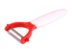Heart Home Stainless Steel Vegetable & Fruit Peelers for Kitchen Ideal for Potato Cucumber Carrot (Silver)