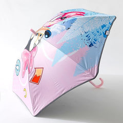 Kuber Industries Disney Mickey Mouse Print Umbrella For Kids|Automatic Umbrella For Rain-Pack of 3 (Multi)