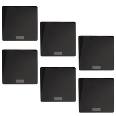Kuber Industries Weighing Scale armoured glass|Weight Machine For Body Weight|Capicity "180" KG-Pack of 6 (Black)