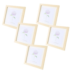 Kuber Industries Photo Frame For Home Décor|Use Horizontal & Vertical|Crystal Clear Glass|Perfect For Home, Office And Shop "11.6x16.7CM"-Pack of 5 (Black)