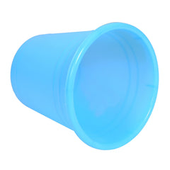 Kuber Industries Plastic Dustbin|Portable Garbage Basket & Round Trash Can for Home,Kitchen,Office,College,7 Ltr,Pack of 3 (Sky Blue)