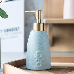 Kuber Industries Liquid Soap Dispenser | Handwash Soap Dispenser | Soap Dispenser for Wash Basin | Shampoo Dispenser Bottle | Bathroom Dispenser Bottle | Pack of 4 | 320 ml | Blue