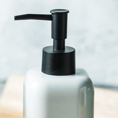 Homestic Liquid Soap Dispenser | Handwash Soap Dispenser | Soap Dispenser for Wash Basin | Shampoo Dispenser Bottle | Bathroom Dispenser Bottle | 300 ML | White