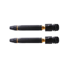 Kuber Industries Nozzle Water Pipe|Non-Slip|Comfortable Grip|Multiple Spray Modes|Brass Nozzle Water Spray Gun For ½” Water Pipe|Ideal Pipe Nozzle For Car Wash,Gardening & Other Uses|Black|(Pack of 2)