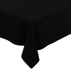 Heart Home Center Table Cover | Luxurious Jute Fabric Coffee Table Cover | Table Protector Cloth for Everyday Use | 40x60 Inch | Black