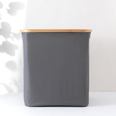 Kuber Industries Laundry Basket For Clothes|Foldable Laundry Hamper|Basket For Toys, Dirty clothes, Storage "45 LTR" (Grey)