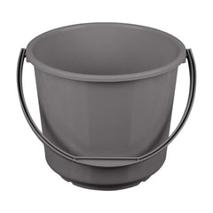 Kuber Industries Bucket | Plastic Bucket for Mopping | Bucket for Cleaning | Storage Container Bucket | Water Storage Bucket | Bathroom Bucket | Plain Bucket | 5 LTR | Gray