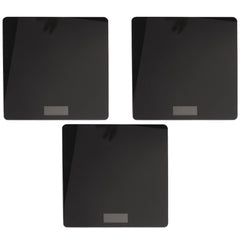 Kuber Industries Weighing Scale armoured glass|Weight Machine For Body Weight|Capicity "180" KG-Pack of 3 (Black)