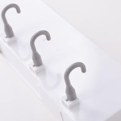 Kuber Industries Plastic Soap Dish with hooks|1322|Pack of 3|White