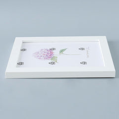 Kuber Industries Photo Frame For Home Décor|Use Horizontal & Vertical|Crystal Clear Glass|Perfect For Home, Office And Shop "16.7x21.8CM"-Pack of 3 (White)