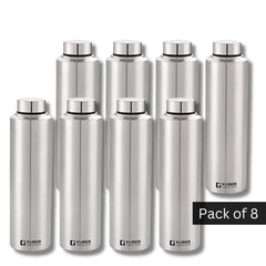 KKuber Industries Stainless Steel Water Bottle | Set of 8 | 1000 ml