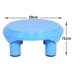 Kuber Industries Bathroom Stool|Plastic Stool|Anti-Slip Bathing Stool|Stool for Senior Citizen|Patla for Bathroom|Pack of 2 (Sky Blue & Pink)