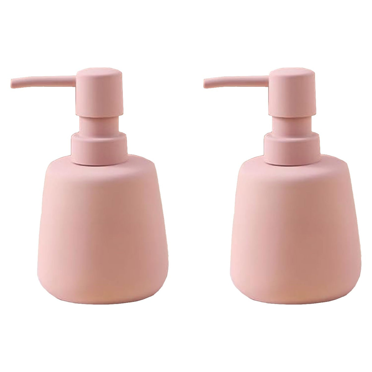 Kuber Industries Liquid Soap Dispenser | Handwash Soap Dispenser | Soap Dispenser for Wash Basin | Shampoo Dispenser Bottle | Bathroom Dispenser Bottle | Pack of 2 | JY00159PK | 260 ml | Pink