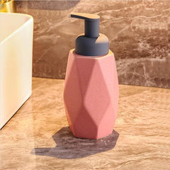 Kuber Industries Liquid Soap Dispenser | Handwash Soap Dispenser | Soap Dispenser for Wash Basin | Shampoo Dispenser Bottle | Bathroom Dispenser Bottle | Pack of 3 | JY00014 | 400 ml | Pink